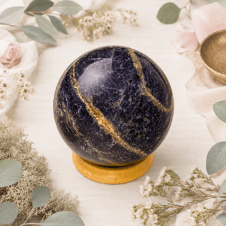 Black Iolite Sphere