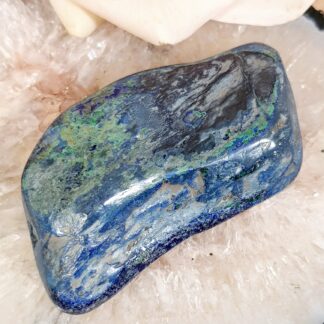 Polished Azurite-Malachite Palm Stone Crystals Smudge SA Crystals