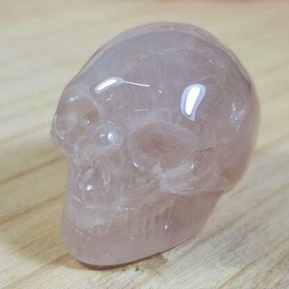 Dark Pink Rose Quartz, Hand Carved, Mini Crystal Skull Crystals Smudge SA Crystals 3