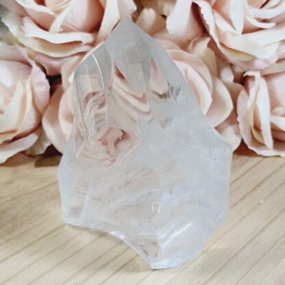 Clear Quartz Flame, with Rainbows ~ 1.087kgs Crystals Smudge SA Crystals 3