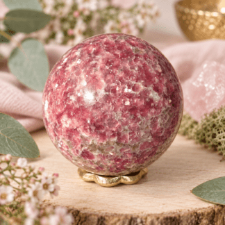 Lepidolite Sphere (inner peace, balance, and emotional healing)