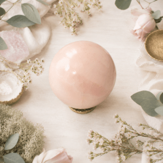 Pink Mangano Calcite Sphere