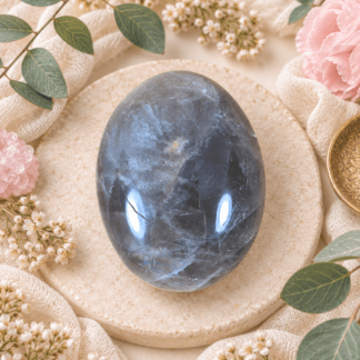 Black Moonstone Palm stone